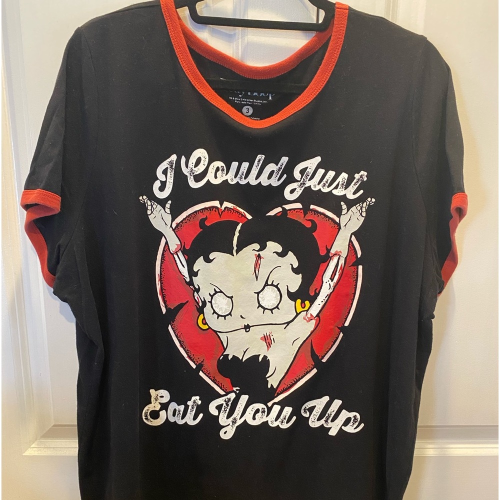 3x Torrid Cotton T-shirt. Betty Boop. Great condition. Never dried in dryer.